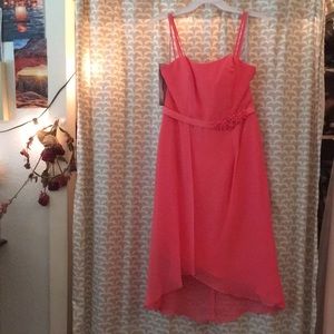 Coral cocktail/homecoming dress